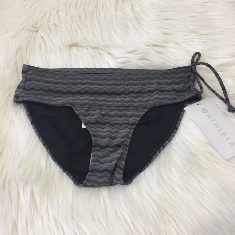 Athleta Chevron Swim Bikini Bottom